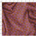 thumbnail image 4 of Soimoi Brown Silk Fabric Shells Ocean Print Fabric by Yard 42 Inch Wide, 4 of 6