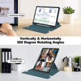 thumbnail image 2 of Compatible Samsung Galaxy Tab S9 FE Case Leather+Acrylic Rotary Stand Cover with Bluetooth Keyboard, 2 of 5