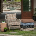 thumbnail image 4 of ARDEN Outdoor Deep Seat Cushion Set, 24 x 24, Water Repellant, Fade Resistant, Deep Seat Bottom and Back Cushion for Chair, Sofa, and Couch, Global Vintage Medallion, 4 of 11