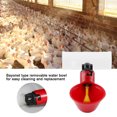 thumbnail image 4 of Chicken Water Drinker, Chicken Water Drinker Tool Automatic Poultry Bird Water Drinking Dispenser 5PCS Red Plastic Bird Drinking Cup, For Home Outdoor, 4 of 7