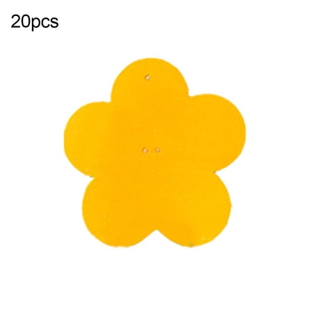 HES 20Pcs Flying Gnat Catcher Insect Dual Sided Yellow Sticky Trap Indoor Outdoor