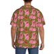 thumbnail image 3 of Balery Cartoon Pigs Camisa Casual de Manga Corta con Botones para Hombre, Texturizada, Estilo Cubano, para Playa, Verano-3X-Large, 3 of 5