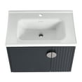 thumbnail image 2 of Trilenars Wall Mounted Floating Bathroom Vanity,24 Inch Small Space Modern Bathroom Furniture Vanity, Suitable for Small Bathrooms, with Sink and Soft Close Door, 2 of 9