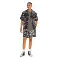 thumbnail image 4 of No Boundaries Men's Print Button Up Shirt with Short Sleeves, Sizes XS-3XL, 4 of 5
