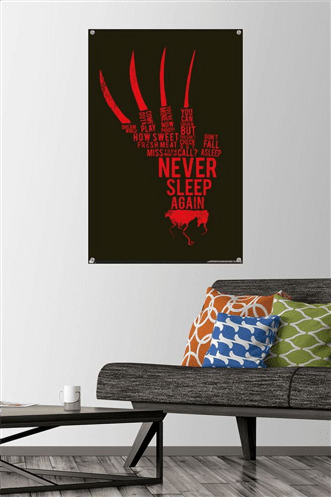 A Nightmare on Elm Street - Hand Text Wall Poster with Pushpins, 22.375" x 34"