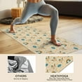thumbnail image 4 of Cartoon Unicorn Rainbow Cloud Pattern Hot Yoga Mat Towel Non Slip for Hot Yoga - Quick-Drying Yoga Mat Cover with 4 Corner Pockets with Travel Bag - Hot Yoga Towel Non Slip 74"x26", 4 of 6