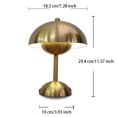 thumbnail image 4 of Bearachild Flower Bud LED Lámpara de Recargable 3 Gear Ajustable Regulable Hogar Escuela Dormitorio Escritorio Lectura de cabecera Luz de estudio Iluminación y accesorios Color Cobre, 4 of 6