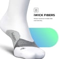 thumbnail image 3 of Feetures Elite Light Cushion Mini Crew Sock - Sport Sock with Targeted Compression - New White, L (1 Pair), 3 of 8