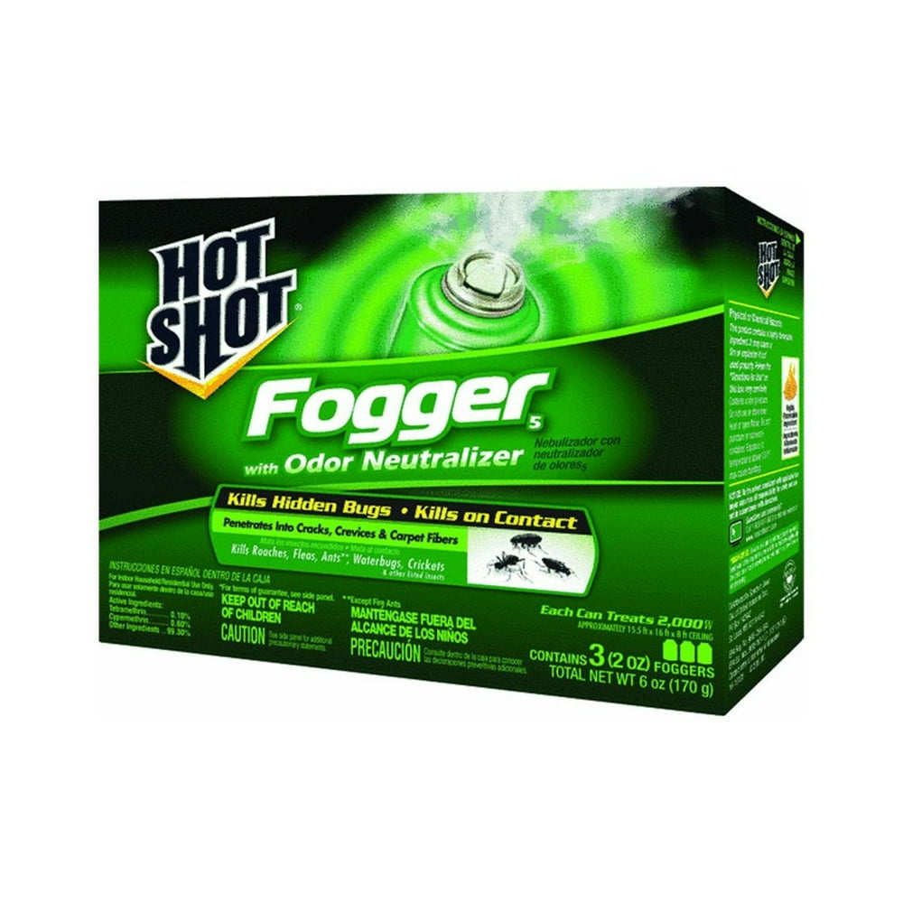 Hot Shot Foggers with Odor Neutralizer Insecticide, 3 Count