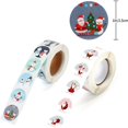 thumbnail image 4 of 1000 piezas de pegatinas de regalo de Navidad, pegatinas de regalo de vacaciones de Navidad, pegatinas de Navidad redondas, pegatinas de regalo autoadhesivas de Navidad, pegatinas de etiquetas de Navidad, Papá Noel, muñeco de nieve esquí esquí Gafas de esquí, 4 of 5