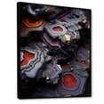 thumbnail image 2 of Designart "Aquatine Geode in Black and Orange III" Landscapes Framed Wall Art - Traditional Black Stone Geode Entryway Framed Wall Art Print, 2 of 6