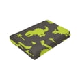 thumbnail image 6 of Kll Fleece Blanket Plush Throw Blanket Cute Cartoon Dinosaurs Green Silhouette Pattern,Soft Fuzzy Cozy Flannel Blanket For Couch Sofa Bed.(60"X50"), 6 of 9