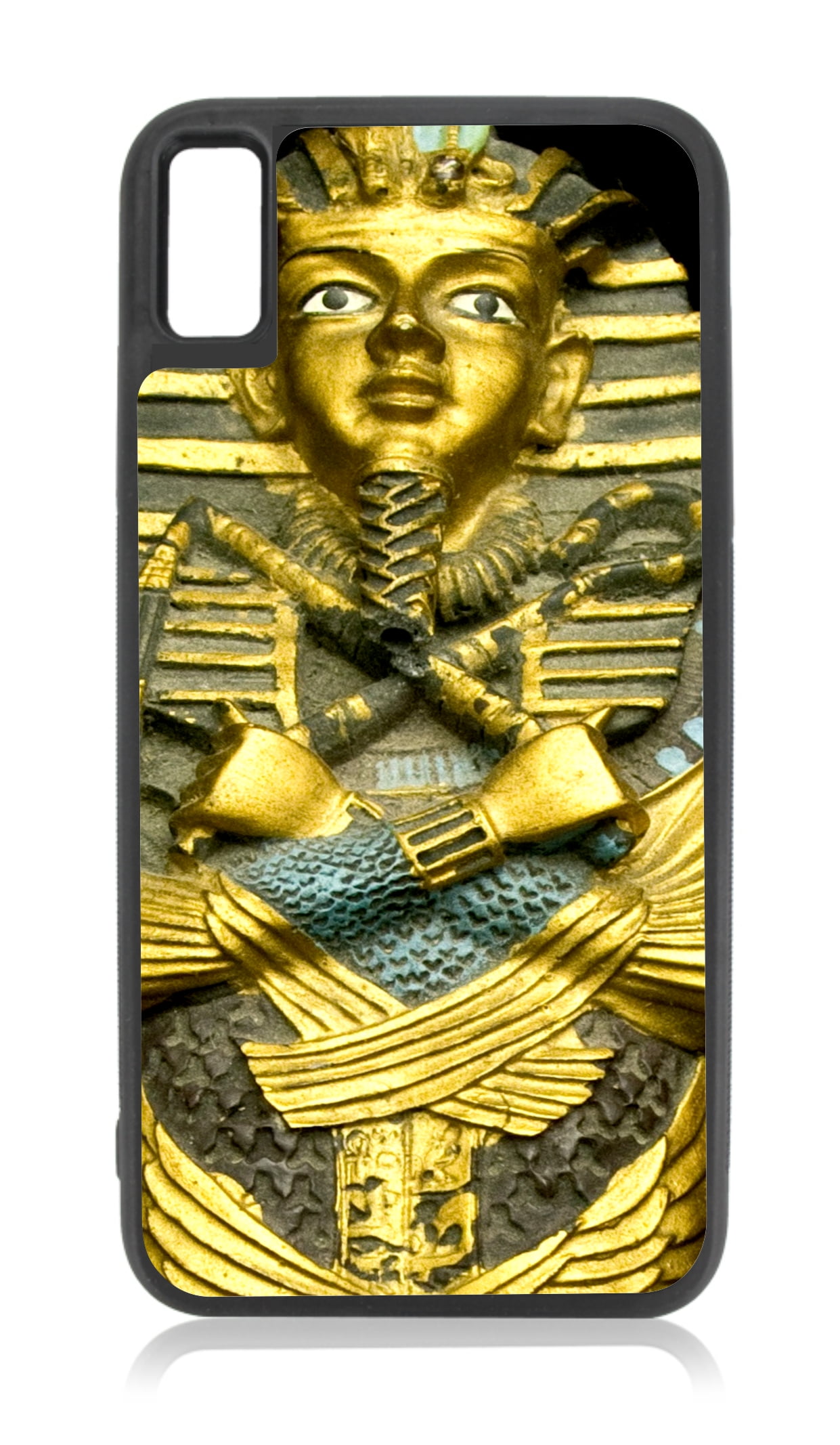Ancient Egyptian Sarcophagus Black Rubber Case for iPhone XR iPhone