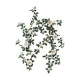 thumbnail image 2 of Flores artificiales, flores falsas, flores de imitación, juego de regalo para mujer, rosa artificial, caña, tubo de techo, ratán, cubierta decorativa, envuelta, colgante de pared, tiras de rosas falsa, 2 of 5