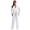 White, variant on Aayomet Bodycon Jumpsuit For Women Women Jumpsuit Fashion Jumpsuit Trousers Deep Stitching Neck Lace Women Lace Romper,White XL
