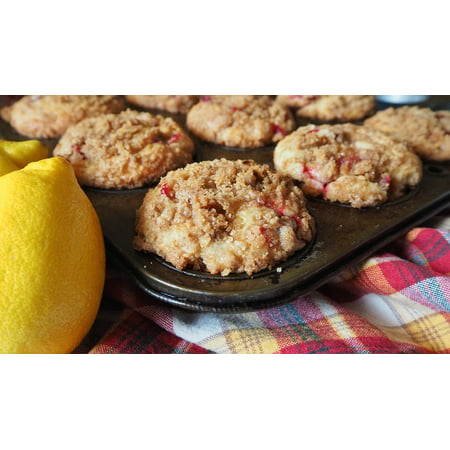 Canvas Print Cranberry Muffin Tin Muffin Cranberry Muffins Lemon Stretched Canvas 10 x