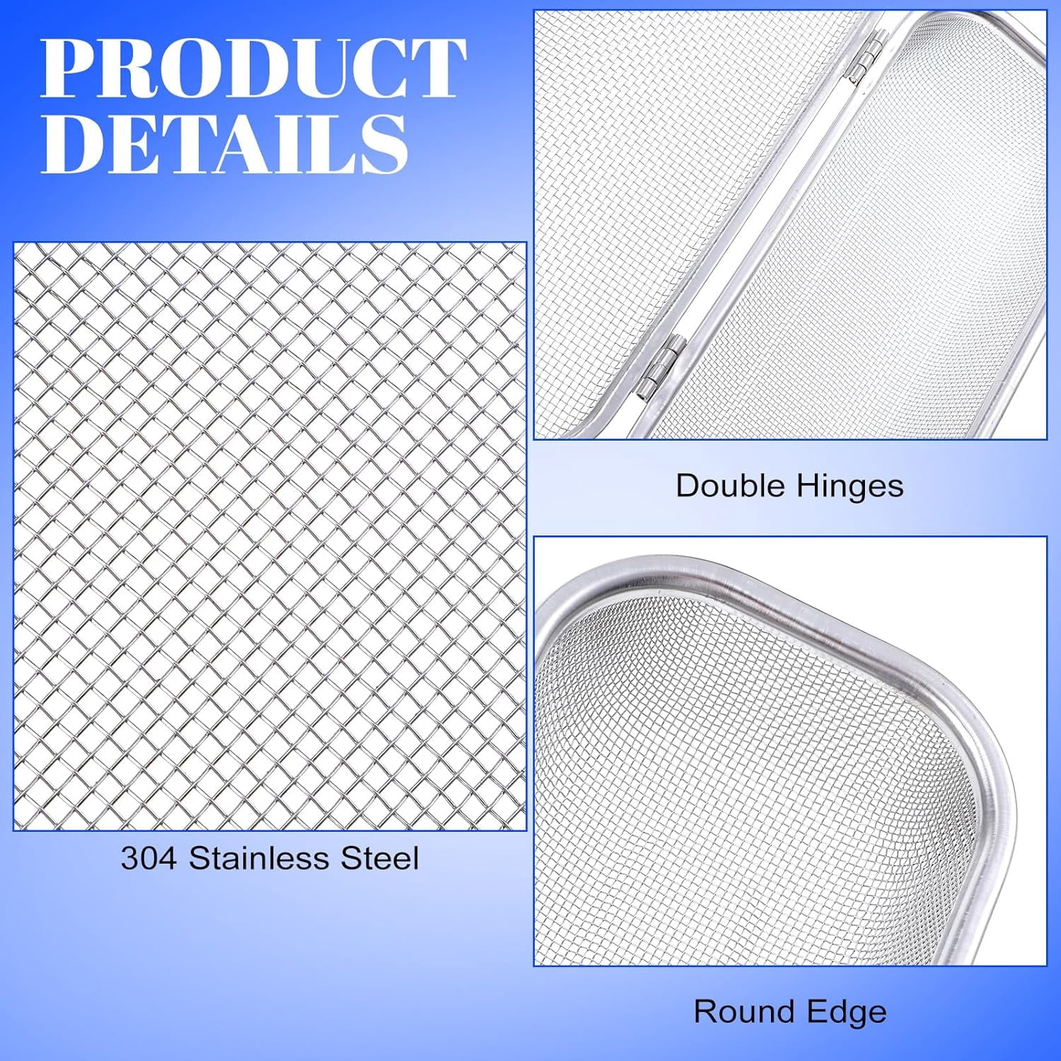 ABPETE Dishwasher Chopstick Basket for Small Items, Stainless Steel Utensil Holder for Dishwasher with Mesh Design, Replacement Silverware Organizer (10.4" L x 4.5" W x 3" H)