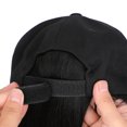 thumbnail image 5 of Baseball Cap With Hair Extensions Straight Short Bob Hairstyle Adjustable Removable Wig Hat 7.9inch For Woman Girl, 5 of 5