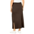thumbnail image 2 of Woman Within Plus Size Sport Knit Side-Slit Skirt, 2 of 3