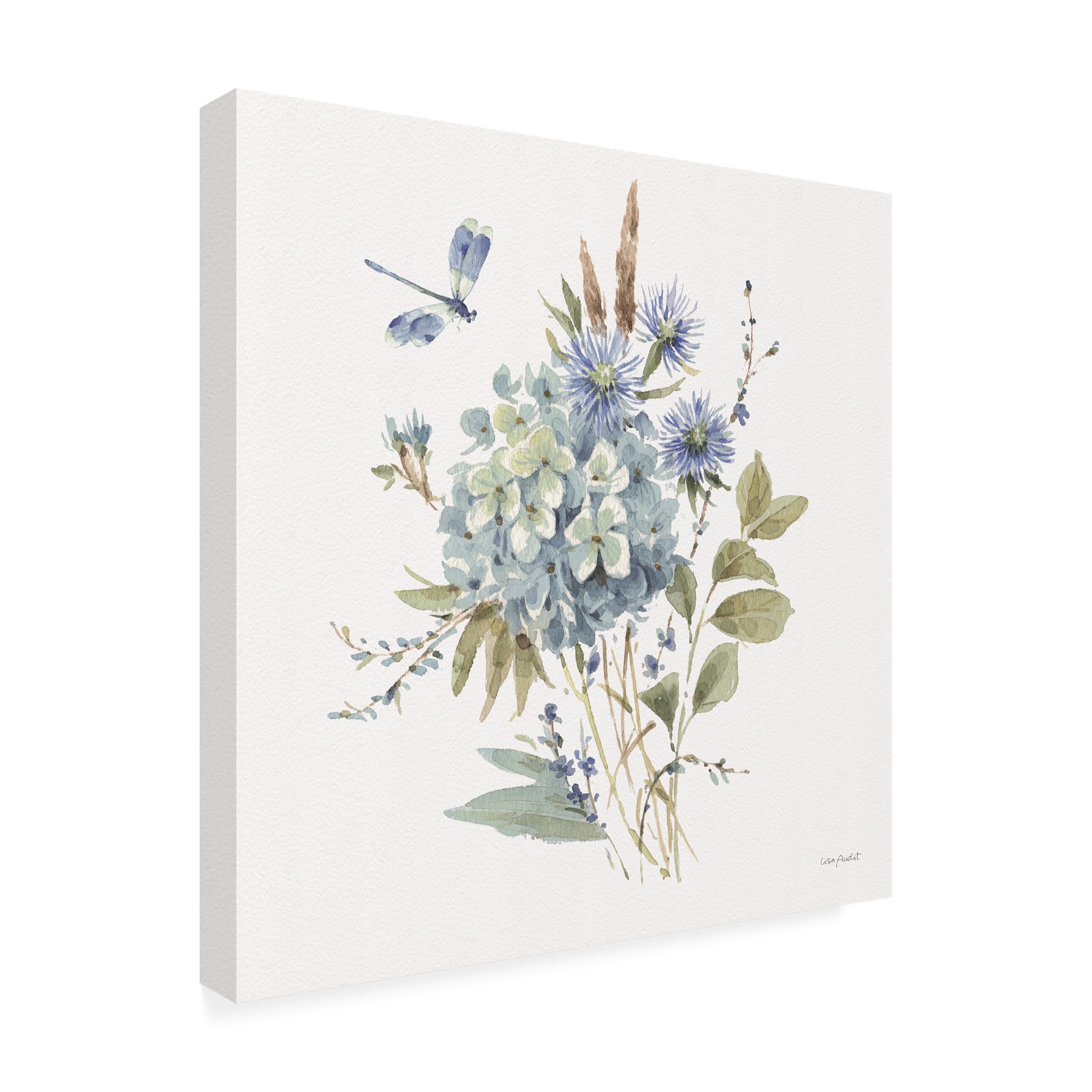 Lisa Audit 'Bohemian Blue 04 on white' Canvas Art