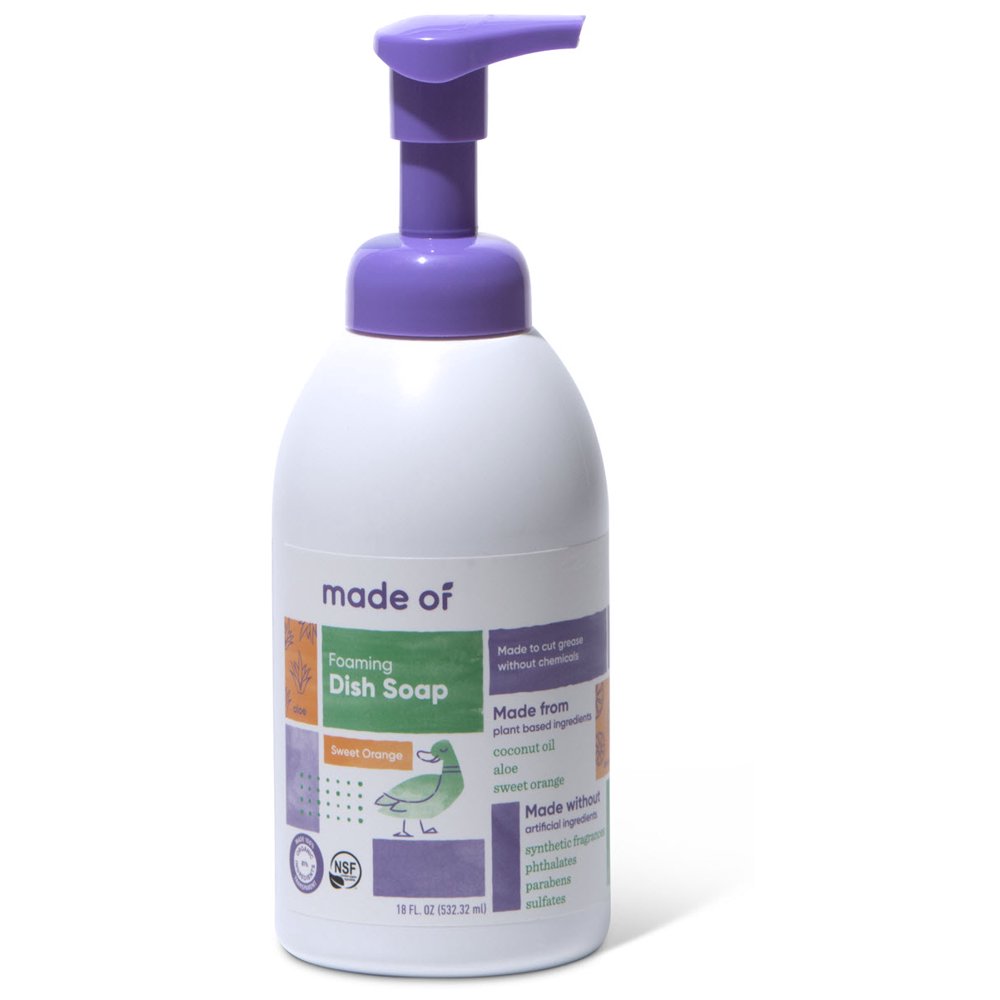 (1 Pack) MADE OF Foaming Organic Baby Dish and Bottle Soap Organic