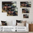 thumbnail image 4 of Designart 30S American Car At The Barn Canvas Wall Art, 4 of 5