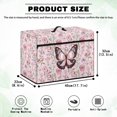 thumbnail image 7 of SEANATIVE Floral Butterfly Sewing Machine Cover Pink Sewing Machine Cover Dust Cover with Storage Pocket Foldable Sewing Machine Protector Cover for Most Standard Machines, 7 of 7