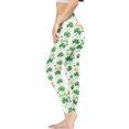 thumbnail image 3 of DISNIMOSt. Patrick's Day Yoga Leggings for Women, Lucky Leaf Printed Workout Yoga Pants High Waist Workout Leggings for Yoga Gym, White and Green, XS, 3 of 6