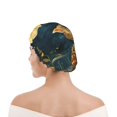 thumbnail image 6 of Yiaed Leopard Reading Tarot Cards Print Reusable Shower Cap & Bath Cap & Lined, Oversized Waterproof Shower Caps Designed for all Hair Lengths, 6 of 7