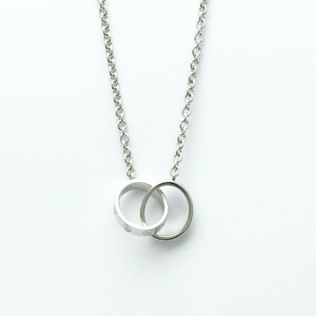 Pre-Owned Cartier Love B7212500 White Gold (18K) Women's Necklace (Silver) (Good)