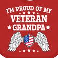 thumbnail image 4 of Inktastic I'm Proud of My Veteran Grandpa Boys or Girls Baby Bib, 4 of 4