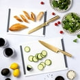 thumbnail image 6 of Thyme & Table 2-Piece Poly Cutting Board Set, White, 10 in x 14 in and 12 in x 16 in, 6 of 8