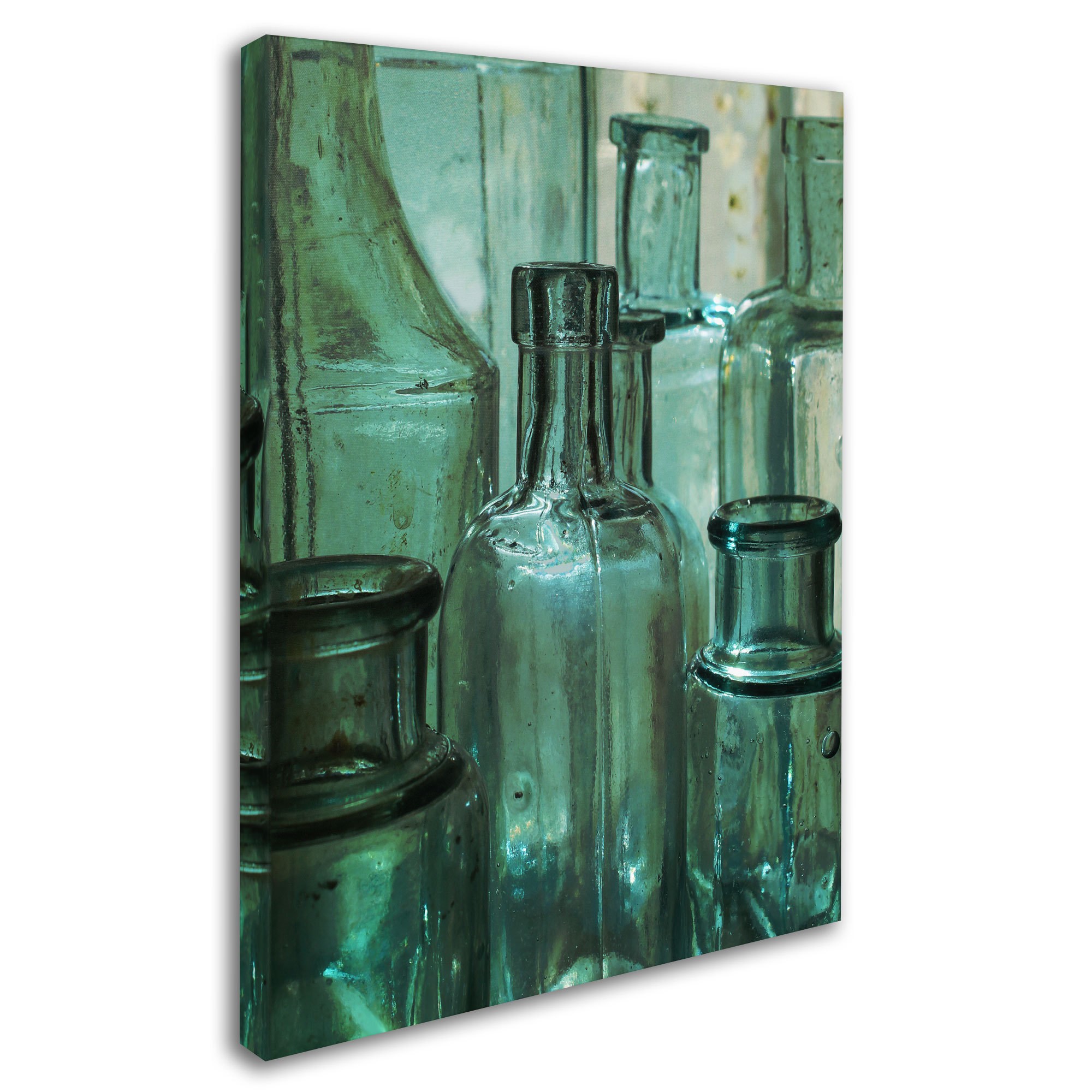 Trademark Fine Art "Antique Bottles" Canvas Art by Patty Tuggle