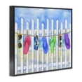 thumbnail image 2 of Stupell Industries Tropical Summer Clothesline with Flip Flops Black Framed Giclee Art, 20 x 16, by Paul Brent, 2 of 7