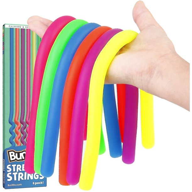 6pcs Ing Sensory Fitt Toys Cuerdas elásticas Alivio de la ansiedad I