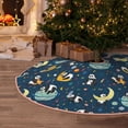 thumbnail image 5 of KLL Christmas Tree Skirt,Party Decorations Farmhouse for Christmas Decorations Holiday Party 48" -Space Sleeping Panda, 5 of 6