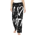 thumbnail image 1 of Balery I love Math Pantalones de pijama para mujer, pijamas ultraligeros, pantalones de estar por casa-Large, 1 of 6