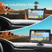 URFRU 9 inch GPS Navigation with Offline Maps for Truck, RV, Pickup and Car