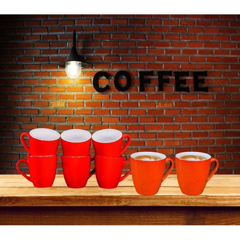 Bruntmor Modern Matte Large 16 oz Family Ceramic Coffee Mug Set of 4 Cups 