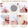 thumbnail image 5 of Armscye 130 Pcs Sewing Kit with Case, Small Mini Needle and Thread Kit, Sewing Supplies Accessories for Adults Beginners, Portable Travel Hand Sewing Kit with 24 colored Thread, 30 Needles and More, 5 of 7