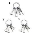 thumbnail image 2 of Creative Fashion Tassel Hanging Pendant Handbag Decor Wrench Keyring Hammer Father's Day Gifts Dad Letters Keychains 1, 2 of 8