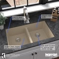 thumbnail image 2 of Karran USA QU-810-BI-PK1  Quartz Granite 32" Undermount Double Basin Bisque Quartz Composite KItchen Sink, 2 of 13
