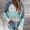 Sky Blue, variant on Cxenplz Women‘s Winter Casual Color Blocking V-Neck Long Sleeve Pullover Knitted Hooded Sweater Top Blouse Sweater Coat