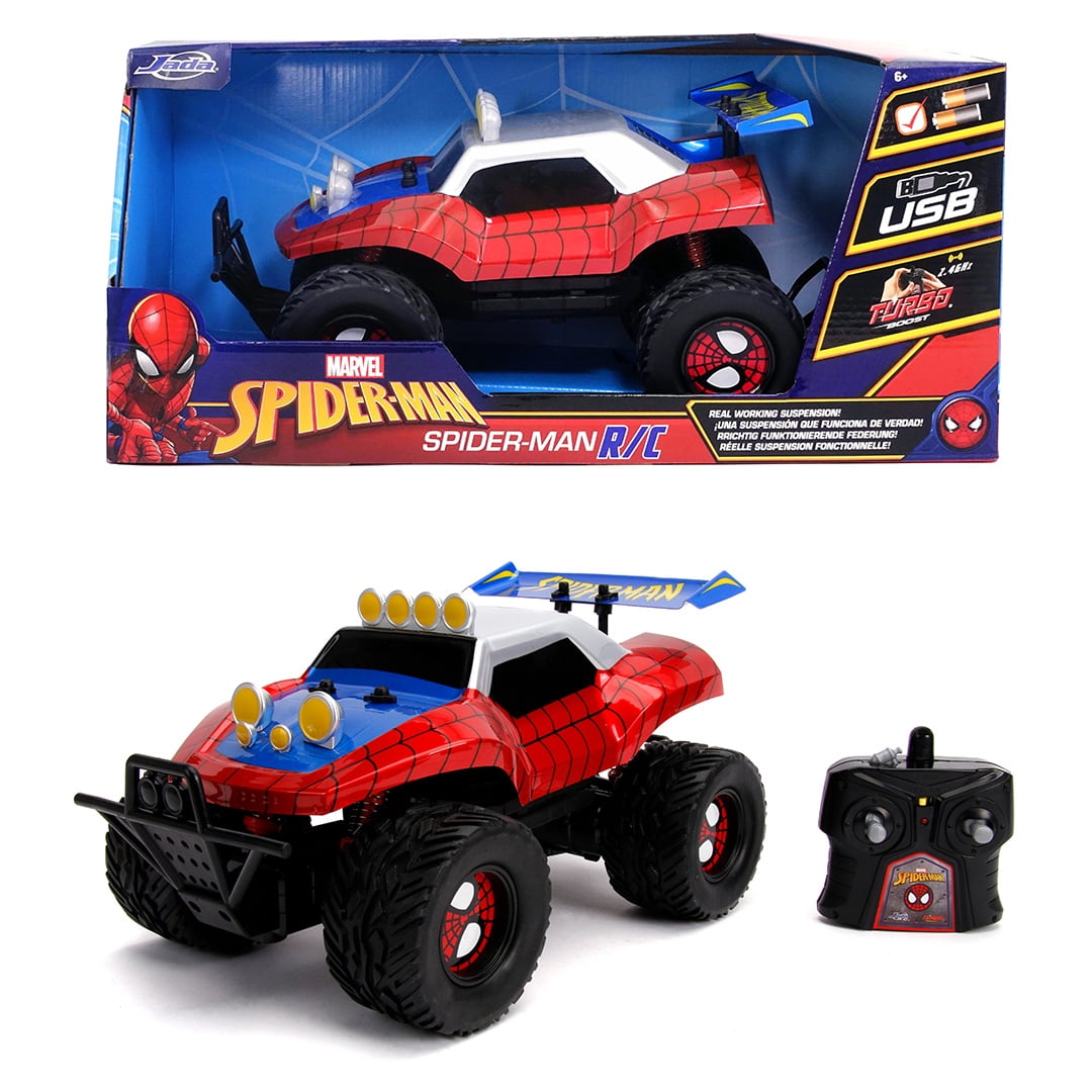 Jada Toys - Marvel Spiderman Remote Control Race Car, 1:14 Scale