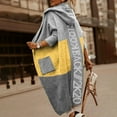 thumbnail image 3 of Pompotops Autunm And Winter Women Casual Tops Coat Long Sleeve Overcoat Tops Patchwork Letter Printed Mid-length Cardigan Knitted Sweater, 3 of 5