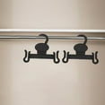 thumbnail image 3 of MOVTOTOP 30pcs Plastic Shoe Hooks for Store Display Retail Hanger Holder for Shoes Hanging Rack for Slipper Storage and Drying Black, 3 of 8