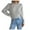 Gray, variant on Lovskoo 2024 Sweaters for Women Fall and Winter Trendy Long Sleeve Round-Neck Sweater Tops Khaki