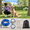 Dark Blue-50ft run cable+10ft tie out cable, variant on Dog Runner For Yard Heavy Duty 50ft Runs Outside With 10ft Tie Out Cable Trolley System Zipline Large Dogs Up To 250lbs Proof Run