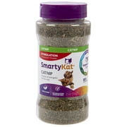 SmartyKat Organic Catnip for Cats, 100% Certified Organic & Natural, Pure & Potent, Resealable Shaker Canister, 2 Ounce