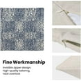 thumbnail image 4 of Boho Pillow Covers 18x18 Inch Set of 2, Vintage Navy Blue Carpet Pattern Decoration Throw Pillowcase Abstract Modern Print Linen Outdoor Farmhouse Cushion Cover for Sofa Couch Bed, 4 of 6